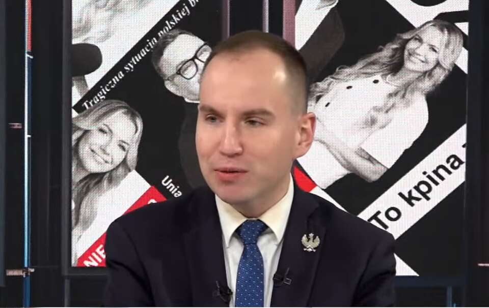 Adam Andruszkiewicz wskazał, że prezydent Karol Nawrocki jasno postawił sprawę relacji z Ukrainą. / autor: wPolsce24