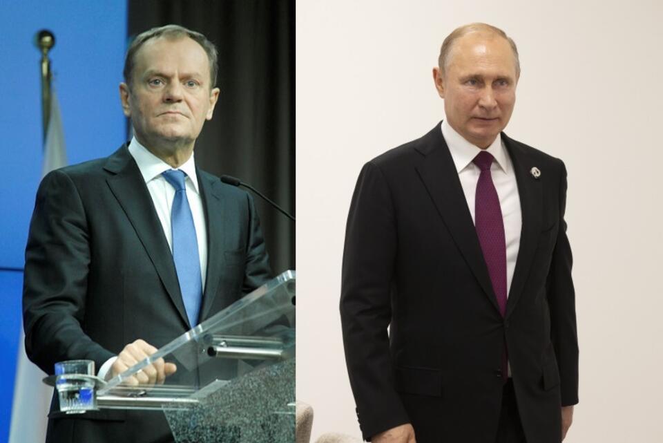 Donald Tusk/Władimir Putin / autor: fratria/PAP/EPA