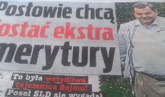 Poseł SLD dba o potrzebujących - domaga się specjalnych emerytur dla posłów