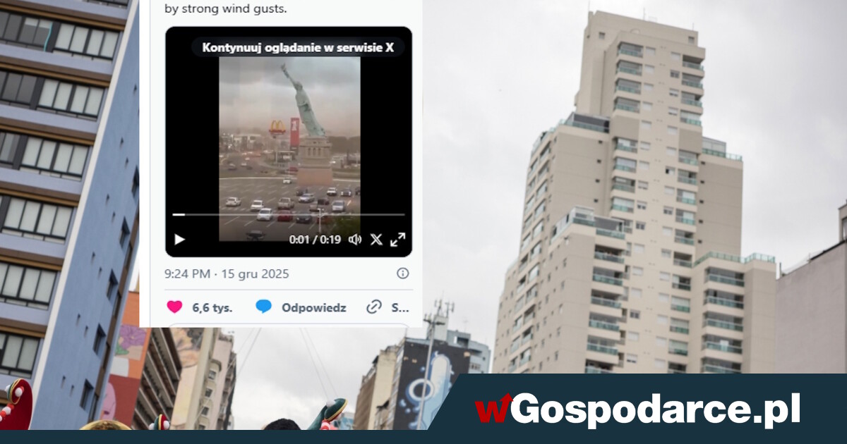 Runęła "statua wolności". Znamienny symbol