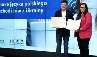 Fundusze Europejskie na naukę języka polskiego dla uchodźców z Ukrainy