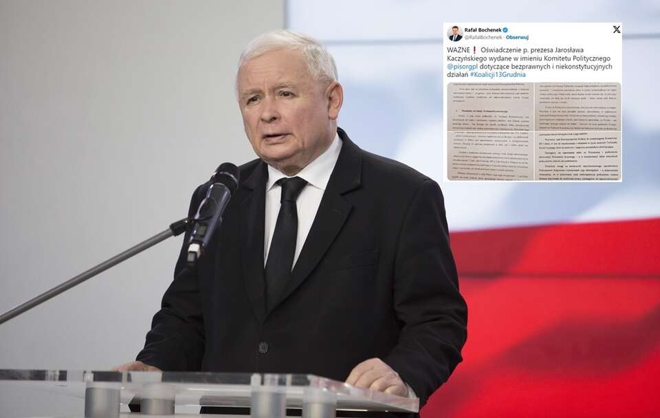 Mocne oświadczenie prezesa PiS ws. bezprawia rządu Tuska!