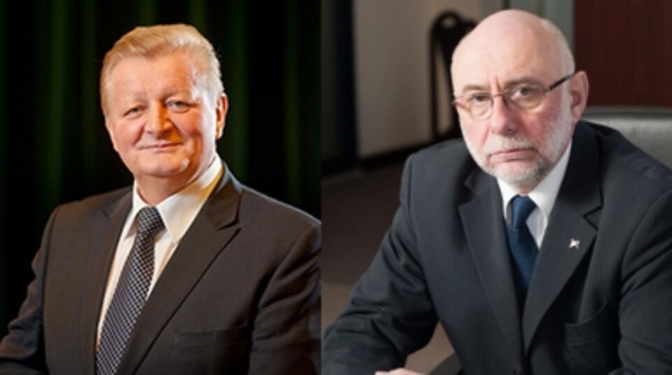 Rektor AGH Tomasz Słomka (L) i rektor PW Jan Szmidt (P), Fot. AGH/PW