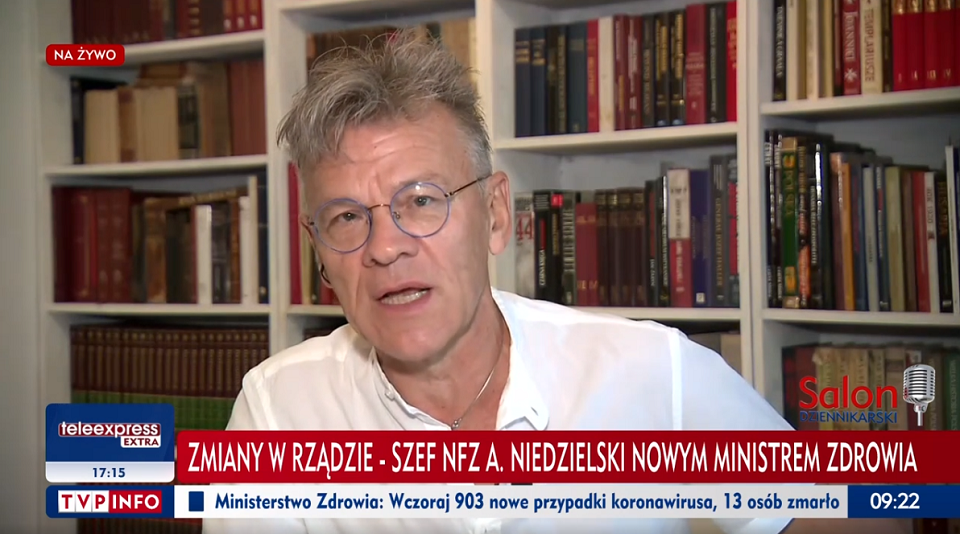 Maciej Pawlicki / autor: Screen/TVP Info
