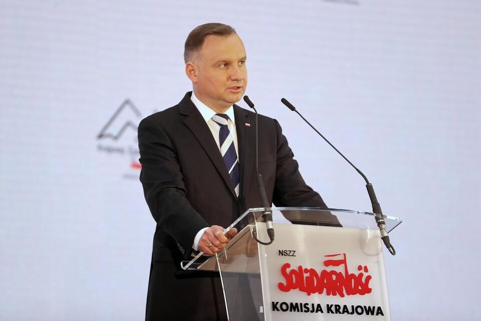 Prezydent Andrzej Duda / autor: PAP/Grzegorz Momot