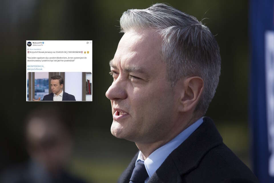 Biedroń z poparciem Bosaka: "Raz jeden się zgadzam"