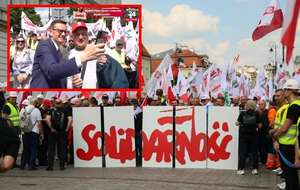 Trwa wielki marsz organizowany przez NSZZ „Solidarność” / autor: PAP/Szymon Pulcyn/Telewizja wPolsce24