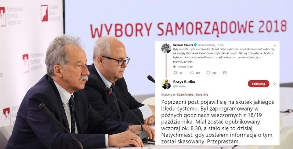 Borys Budka złamał ciszę wyborczą? / autor: PAP/Leszek Szymański/Twitter