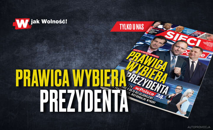 Okładka tygodnika Sieci  / autor: Fratria