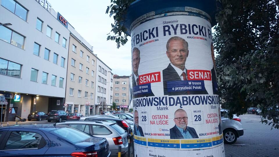 Sławomir Rybicki, plakat wyborczy w Gdyni, wrzesień 2019 roku  / autor: wPolityce.pl