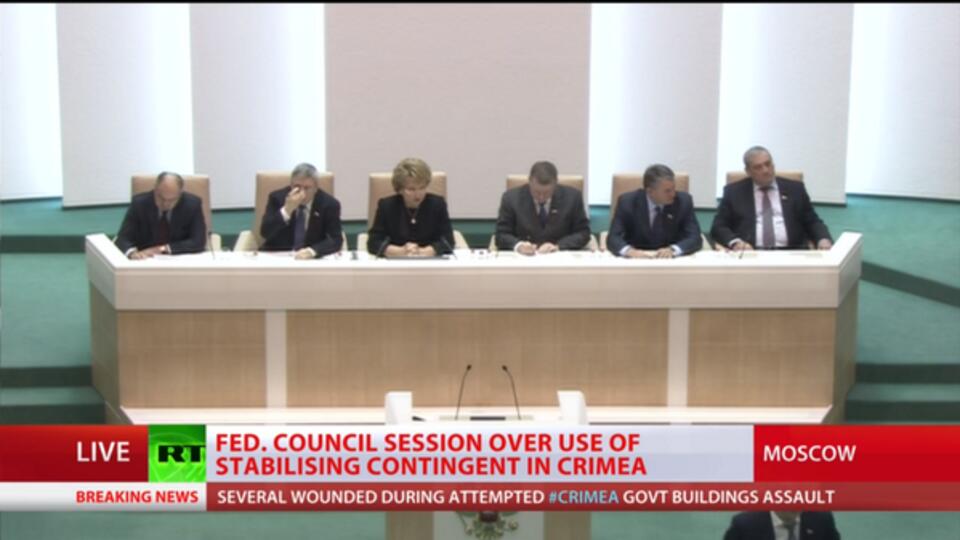 Posiedzenie Rady Federacji Rosyjskiej. 