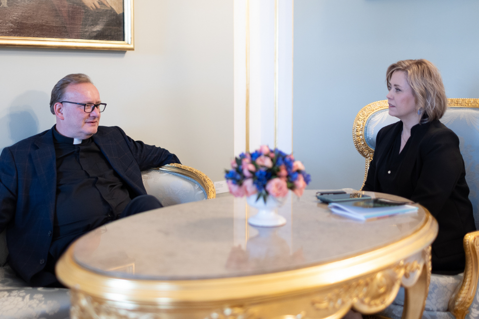 Ks. Jarosław Wąsowicz, Marzena Nykiel / autor: Andrzej Wiktor