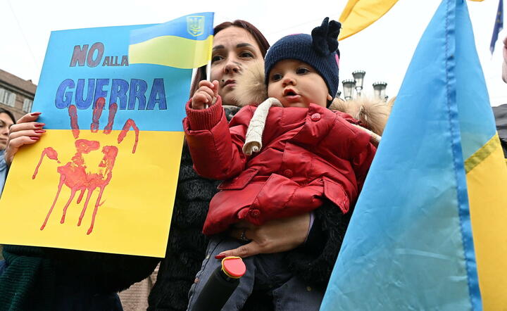 Protest w Turynie / autor: PAP/EPA