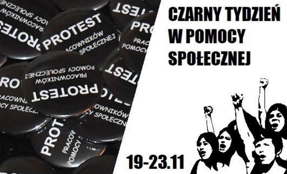  Czarny Tydzień w Pomocy Społecznej / autor: facebook.com/federacja.socjalnych