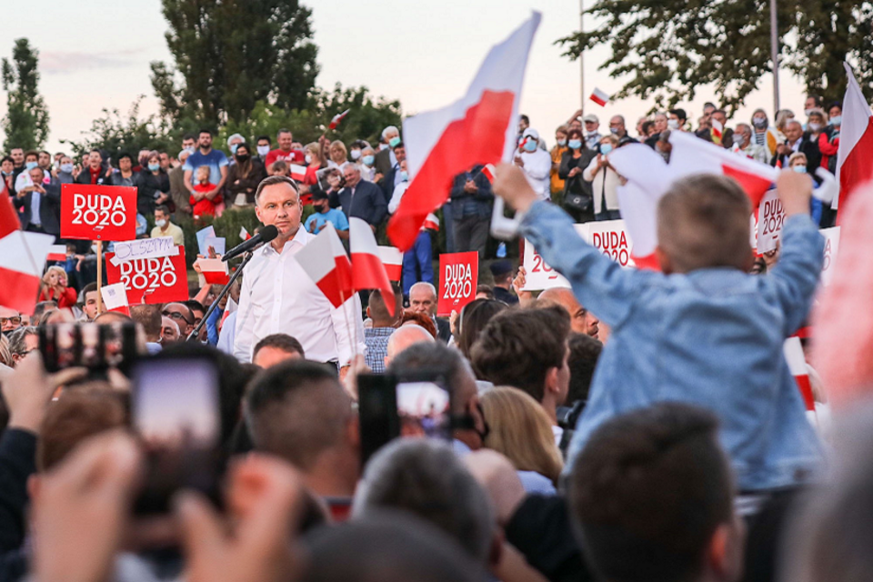 Prezydent Andrzej Duda w Łomży / autor: Twitter/Beata Szydło/Duda2020