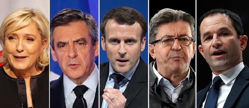 5 kandydatów na prezydenta / autor: Fot. PAP/epa/Youtube/screenshot/BFMTV.com/screenshot/rtl.fr