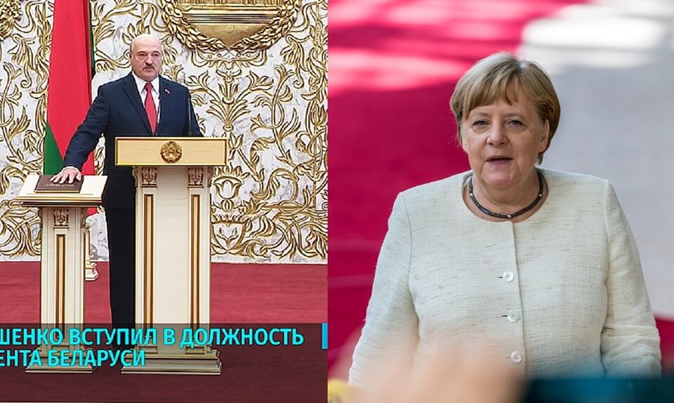 Alaksandr Łukaszenka/Angela Merkel / autor: Fratria