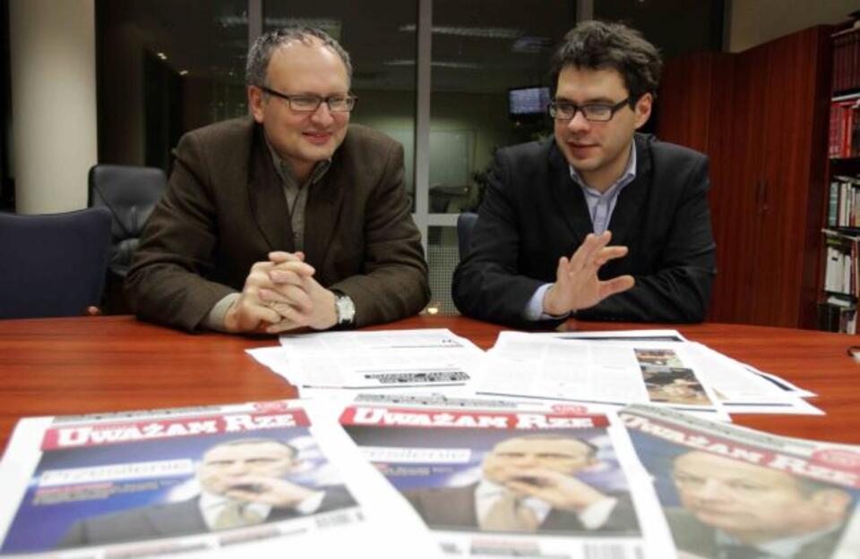Paweł Lisicki i Michał Karnowski. Fot. PAP