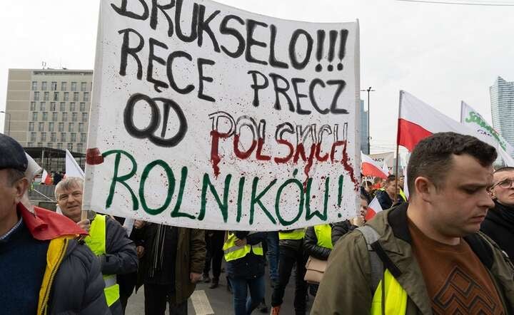 Manifestacja rolników w Warszawie, 27 lutego 2024 roku / autor: Fratria / Andrzej Wiktor