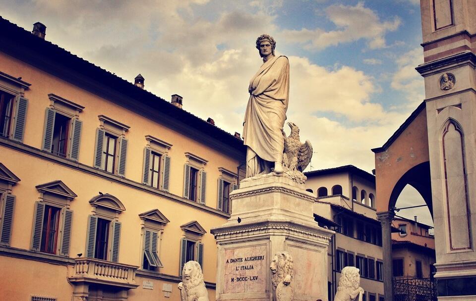 Posąg Dantego Alighieri / autor: Pixabay