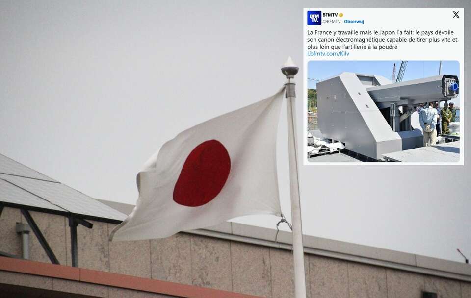 Flaga Japonii; broń elektromagnetyczna / autor: Fratria/X