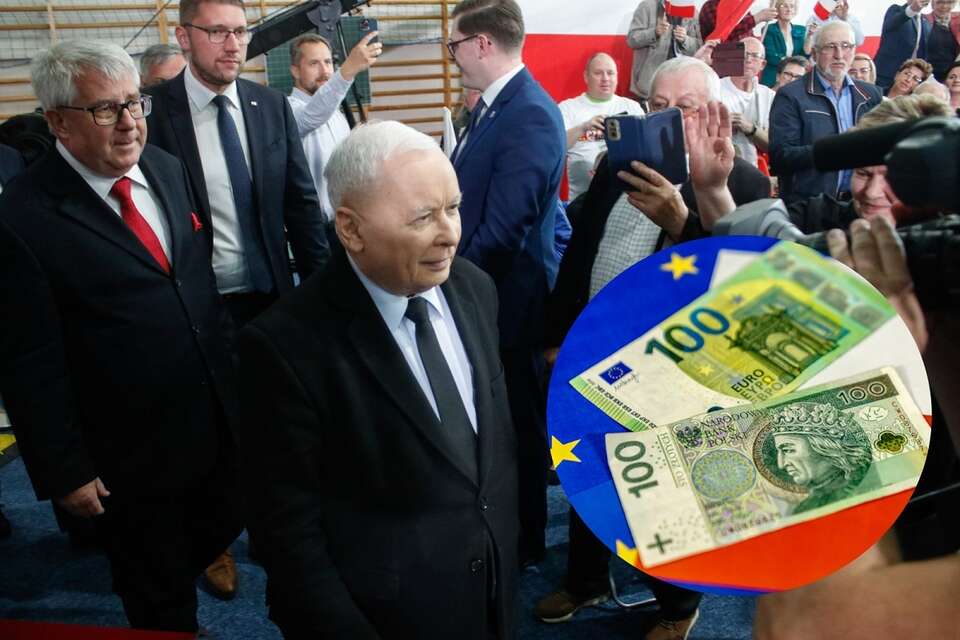 Prezes PiS: Realnie euro jest warte nie 5 zł, a 2,55 zł