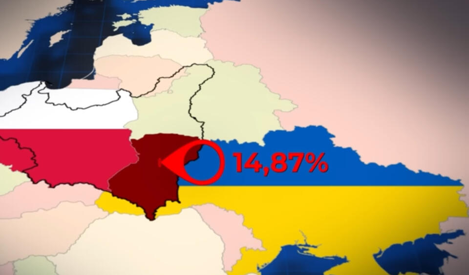 Obszar funkcjonowania nacjonalizmu ukraińskiego / autor: telewizja wPolsce.pl