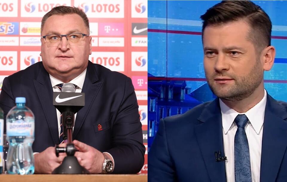 Czesław Michniewicz/Kamil Bortniczuk / autor: PAP/Leszek Szymański/screenshot TVP INFO