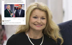 Karolina Pawliczak z klubu Koalicji Obywatelskiej udostępniła wpis na portalu X, w którym poucza prezydenta RP Karola Nawrockiego. / autor: Fratria/X