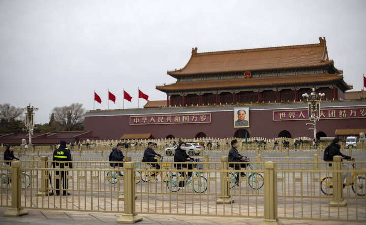 Plac Tiananmen w centrum Pekinu, stolicy Chin / autor: PAP/EPA/ANDRES MARTINEZ CASARES