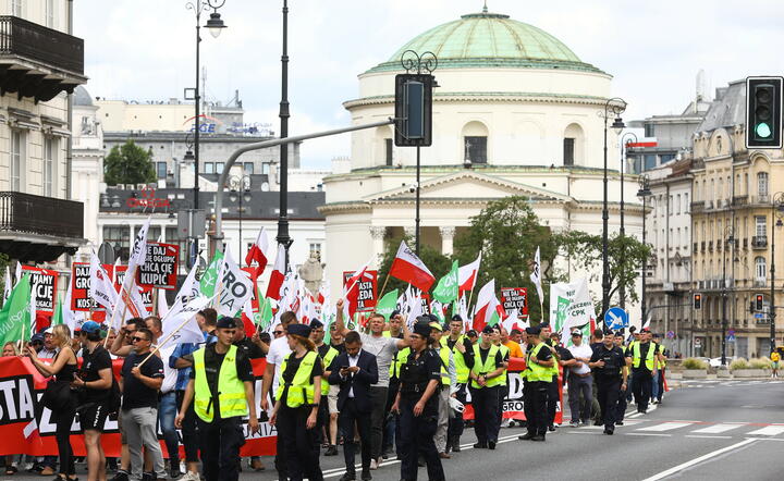 Protest rolników w Warszawie / autor: PAP/Rafał Guz