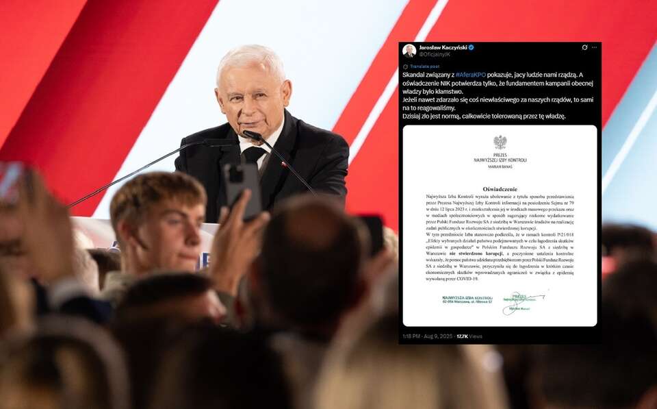 Prezes PiS Jarosław Kaczyński / autor: Fratria 