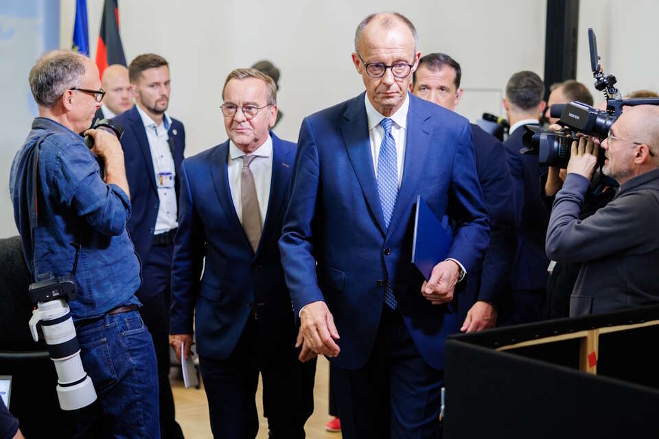 Kanclerz i minister obrony Niemiec / autor: PAP/EPA