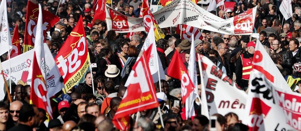 protest przeciwko reformom prawa pracy we Francji / autor: PAP