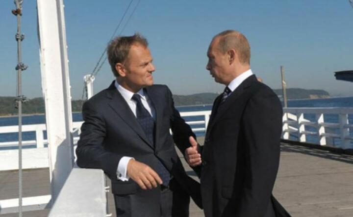 Donald Tusk i Władimir Putin na molo w Sopocie / autor: Paweł Lisiecki/ Twitter
