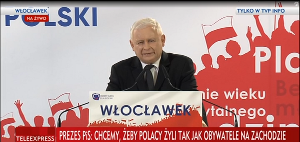 Jarosław Kaczyński, prezes PiS / autor: screen TVP Info