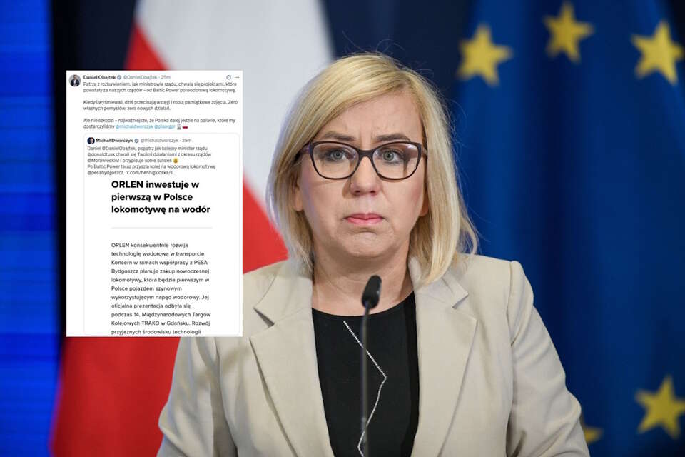 Paulina Hennig-Kloska / autor: PAP-Marcin Obara/X-Daniel Obajtek, screen