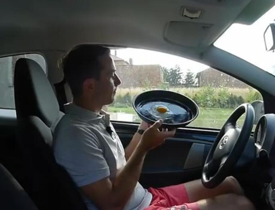 W postawionym na słońcu samochodzie można usmażyć jajko