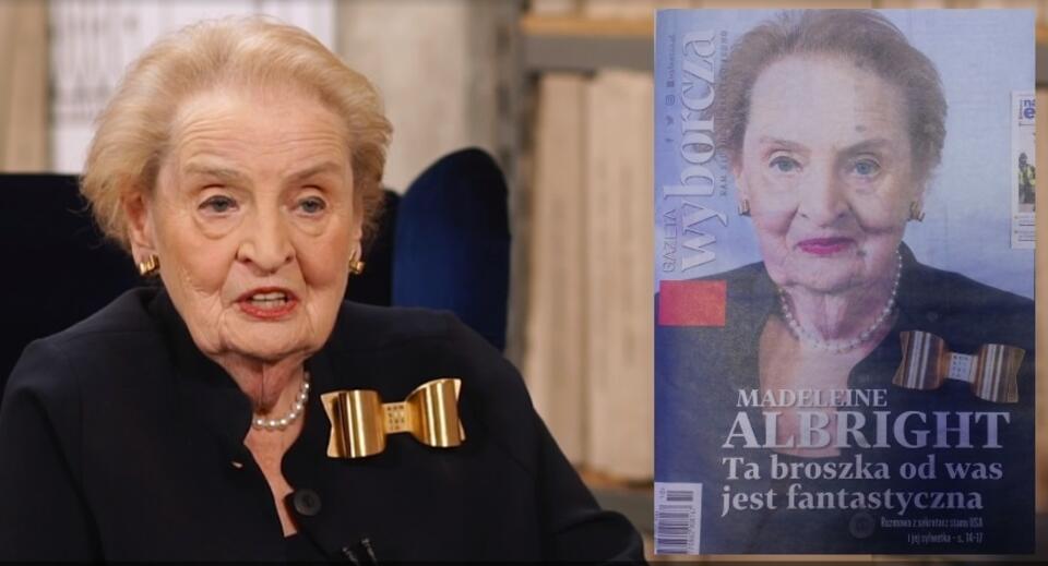 Madeleine Albright  / autor: screen wideo wyborcza.pl/'Gazeta Wyborcza'