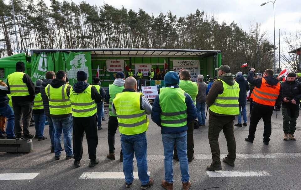 Protest rolników / autor: PAP/Lech Muszyński