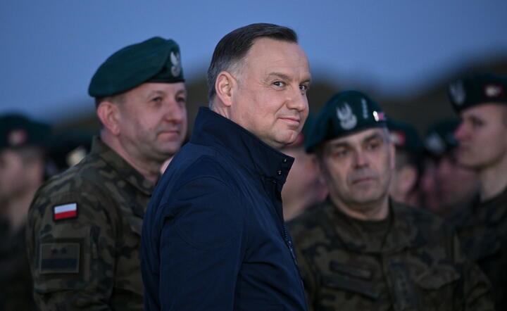 Prezydenci Andrzej Duda podczas spotkania z żołnierzami / autor: fotoserwis PAP