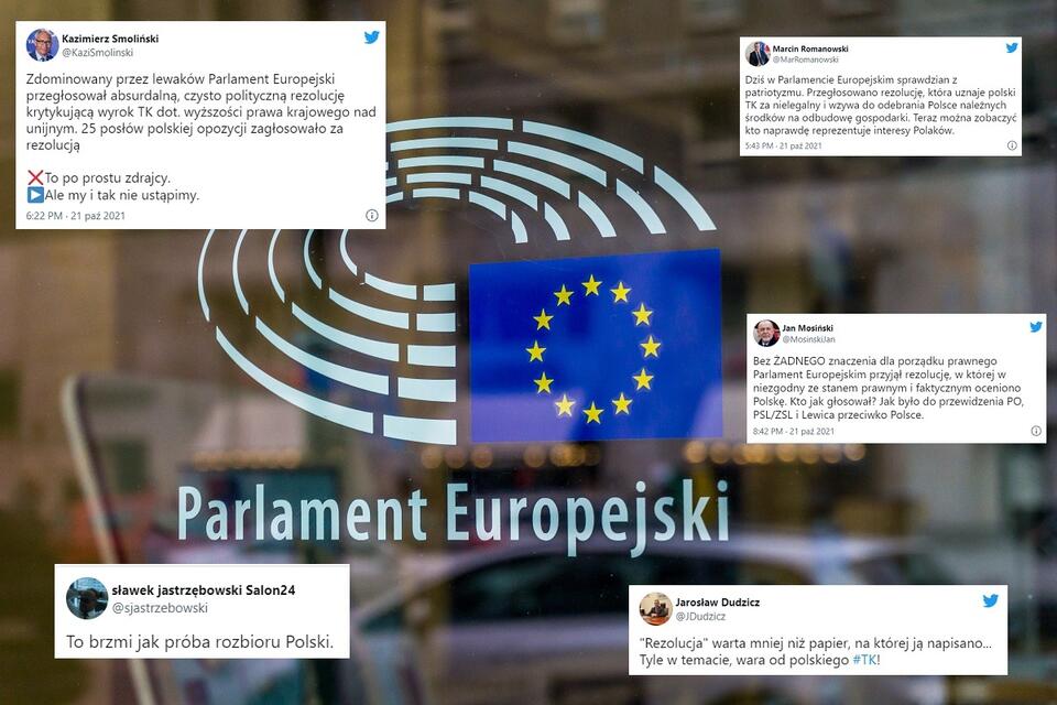 Parlament Europejski (zdj. ilustracyjne) / autor: Fratria/Twitter