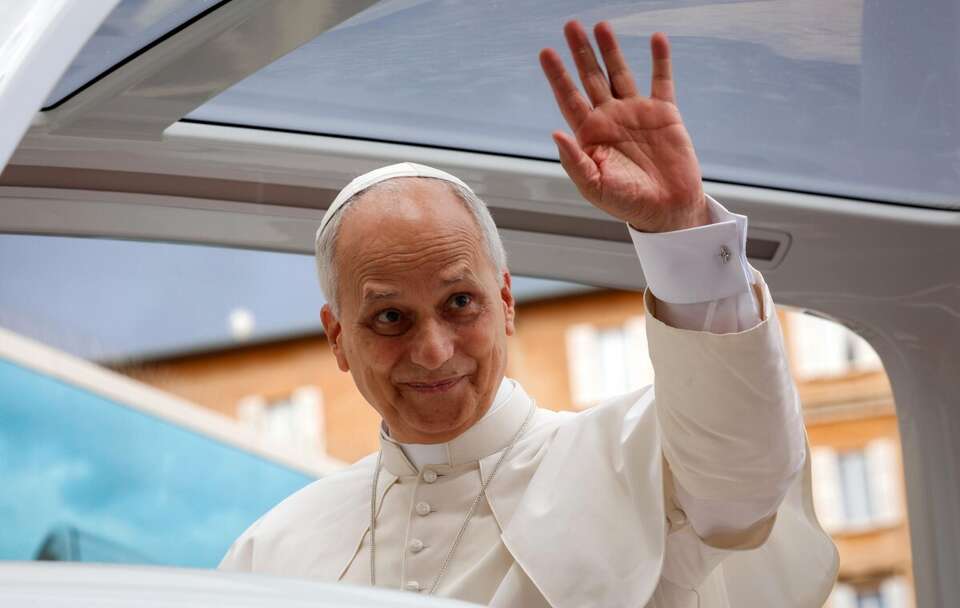 Papież Leon XIV  / autor: PAP/EPA/GIUSEPPE LAMI