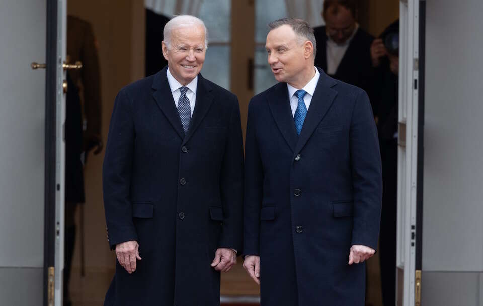 Prezydent Andrzej Duda i prezydent Joe Biden / autor: Fratria
