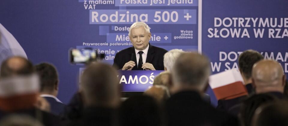 Prezes PiS Jarosław Kaczyński / autor: PAP/Wojtek Jargiło