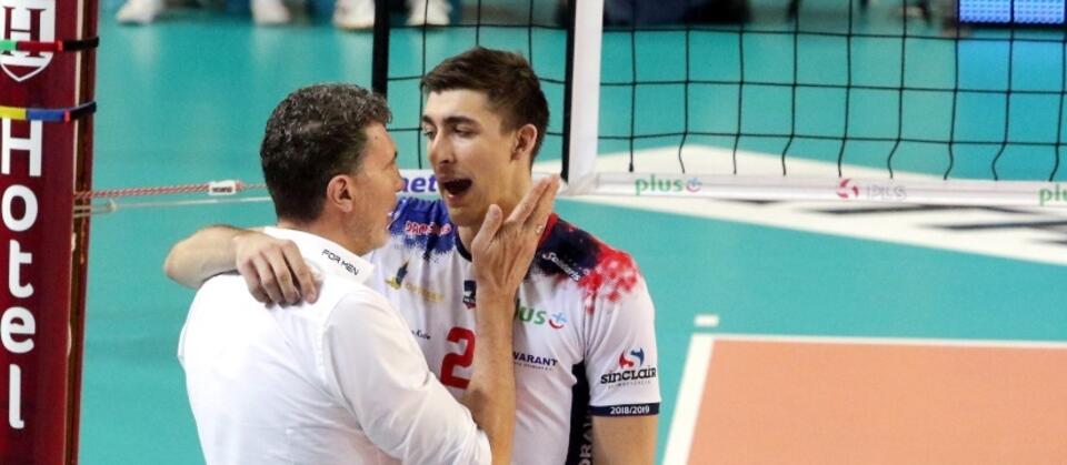 rener ZAKSA Andrea Gardini i Łukasz Kaczmarek / autor: PAP