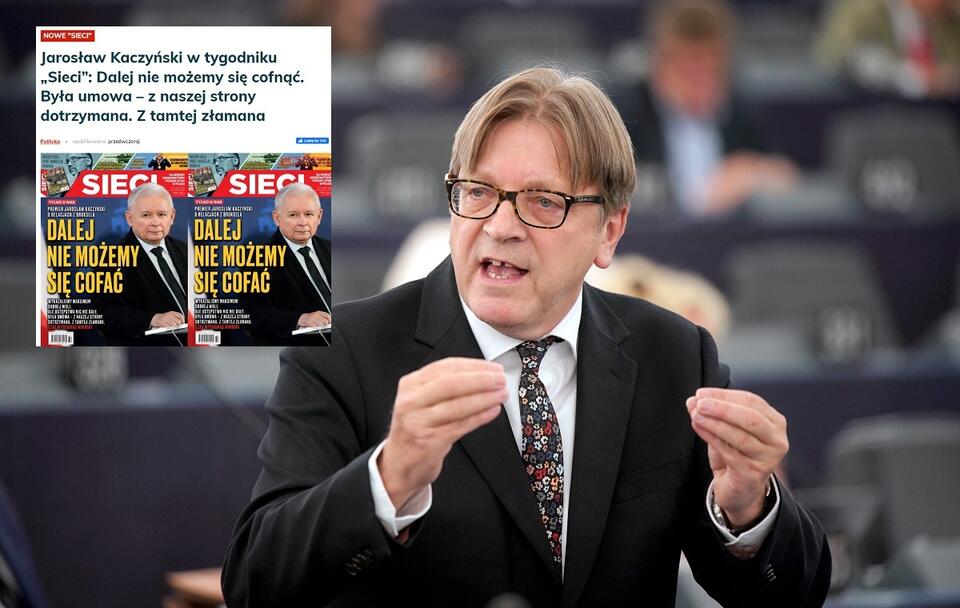Guy Verhofstadt / autor: European Parliament/CC BY 2.0/screenshot wPolityce.pl