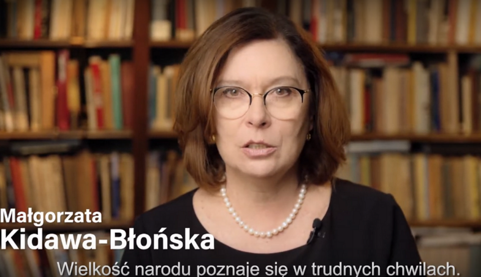 Małgorzata Kidawa-Błońska w spocie komitetu wyborczego / autor: Facebook/Małgorzata Kidawa-Błońska