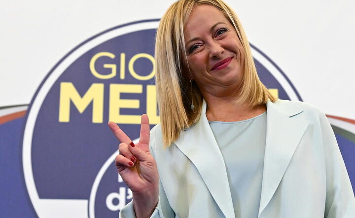 Giorgia Meloni ma zostać premierem nowego prawicowego rządu we Włoszech / autor: fotoserwis PAP