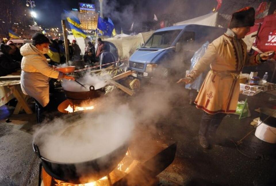 Protesty na Majdanie. Fot. PAP/EPA